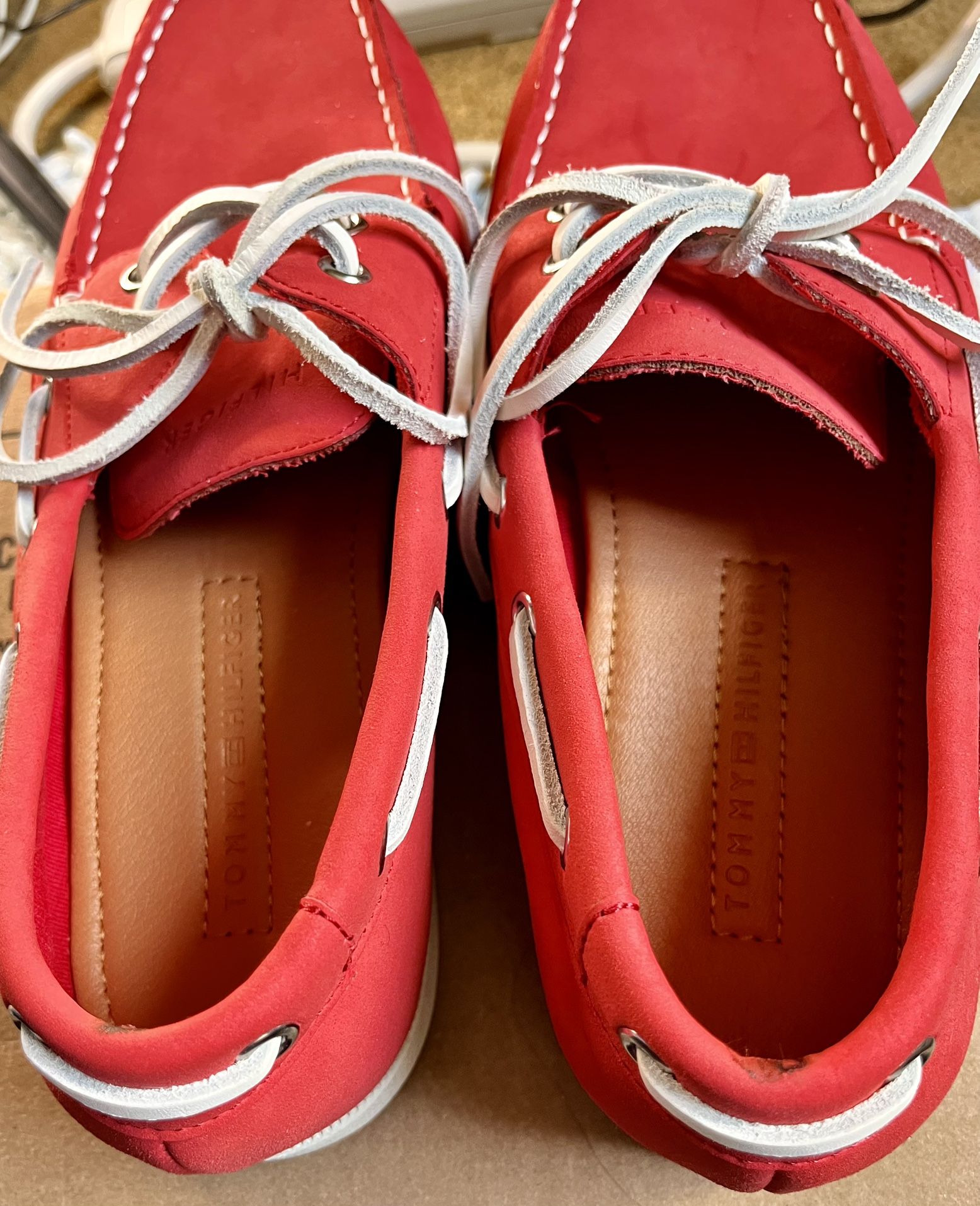 Red Men’s Leather Loafers