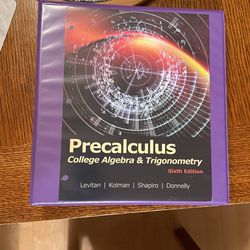 Precalculus College Algebra & Trigonometry