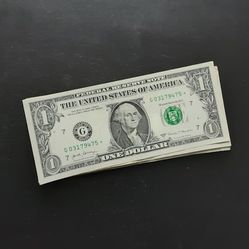 One Dollar * Bills (12 Total)