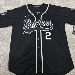 ASHTON JEANTY #2 OAKLAND RAIDER Crossover jersey---size (XXL)