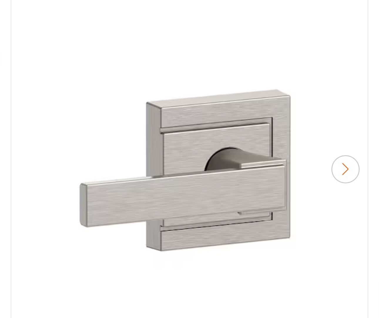 Northbrook Satin Nickel Passage Hall/Closet Door Handle with Upland Trim