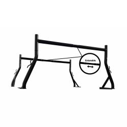 AA-Racks 800 Lb 2 Bar Pick-up Truck Utility Ladder Rack Matte Black (X35-BLK)