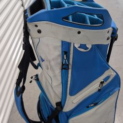 Blue/White Sun Mountain C-130 Stand/Carry Golf Bag