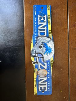 Detroit Lions Football Team Wall Sign