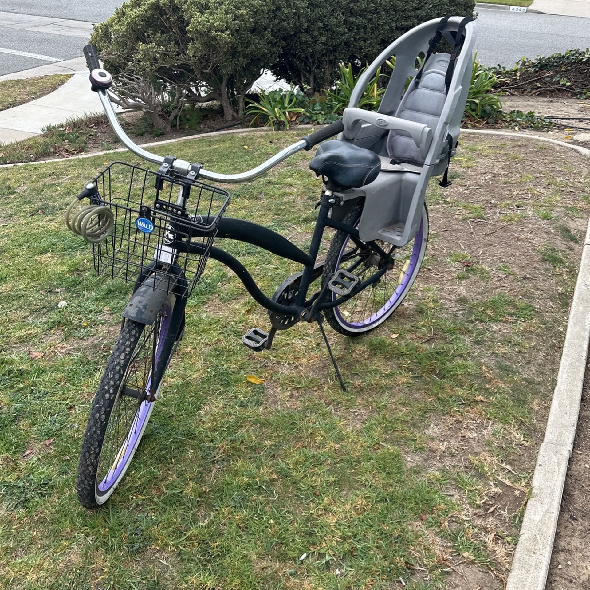 Beach Cruiser With Baby Seat