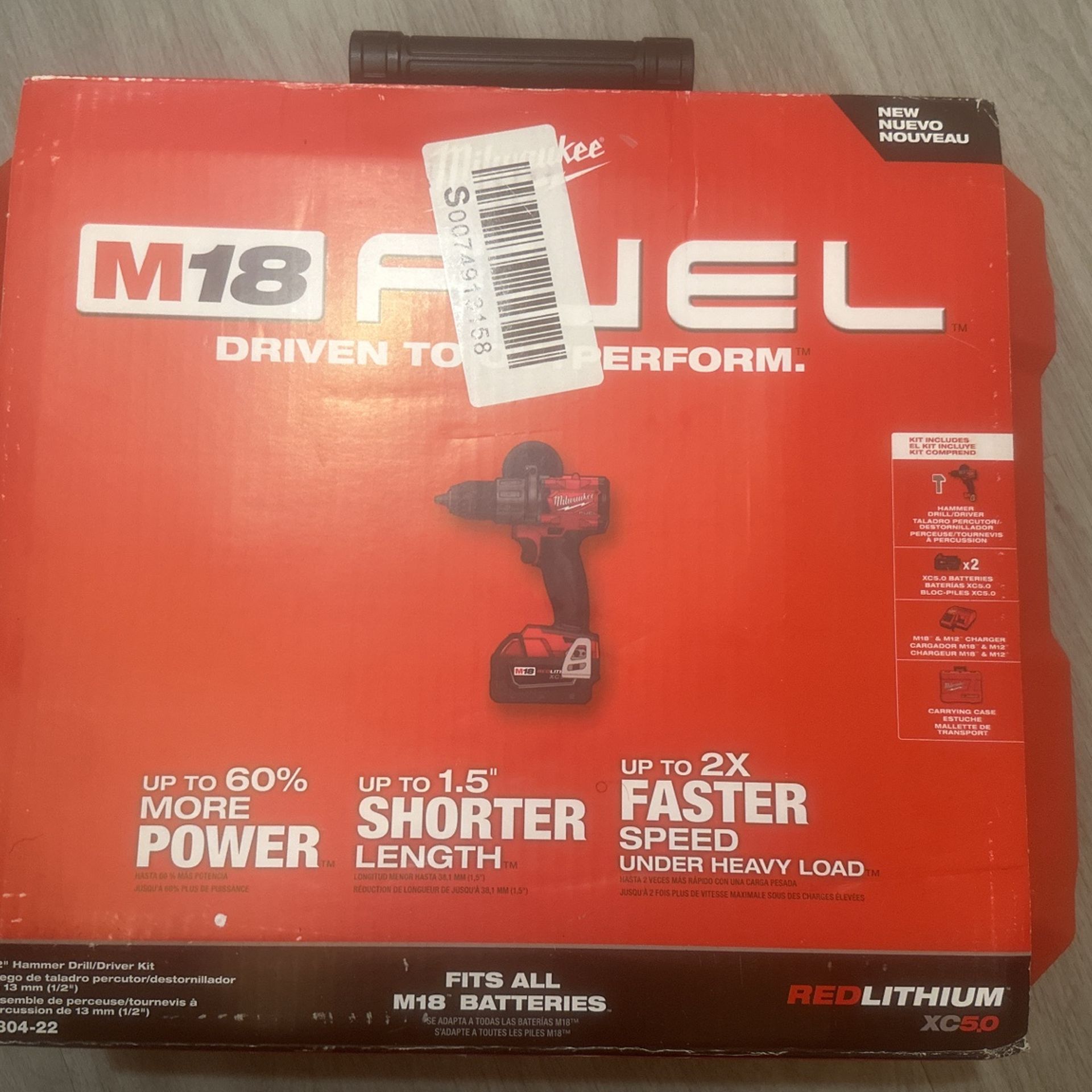 MILWAUKEE 1/2 HAMMER DRILL/DRIVER KIT ONLY $180