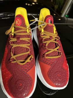 NEW Under Armour 3026618-600 Curry 11 Fire Bruce Lee Red Basketball Shoe US 9 And  11.5