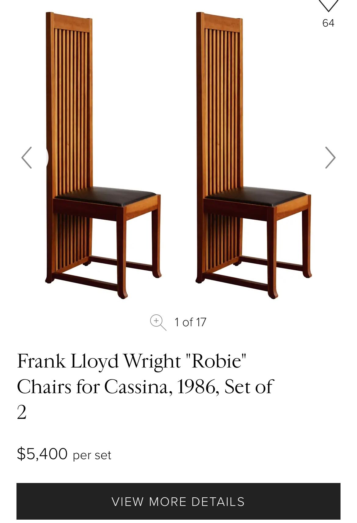 Frank Lloyd Wright Chairs