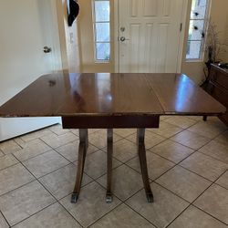 Wooden Drop Leaf Table