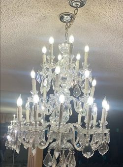 Beautiful elegant crystal chandelier three tier