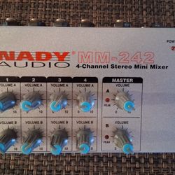 Mixer 4 Channel Nady Audio Portable 