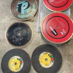 Circular Saw Blade Lot – Diamond & Metal Blades – ⅝" Arbor – $50 OBO