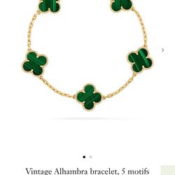 Vintage Albambra Bracelet 5 Motifs