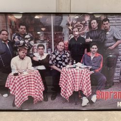 The Sopranos HBO Framed Cast Poster – Large Official Licensed Print