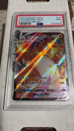 2020 Pokemon SWSH Darkness Ablaze #020/189 CHARIZARD VMAX Full Art PSA 9