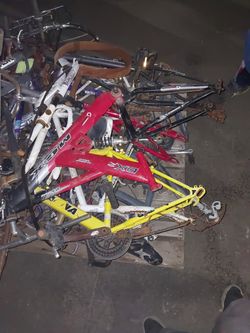 Pallet Of Misc. Bike Frames.