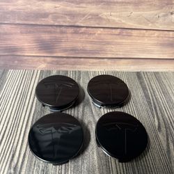 SET OF 4 TESLA 56 mm Wheel Rim Center Caps