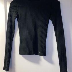 Hollister Black Long Sleeve Shirt XS