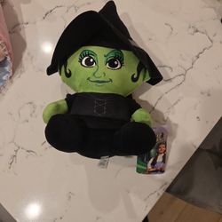 BRAND NEW WITH TAGS WIZARD OF OZ STUFFED PLUSH WITCH 12" SEE DESCRIPTION 