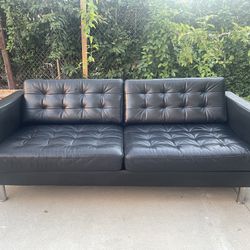Ikea Leather Couch Great Condition FREE DELIVERY