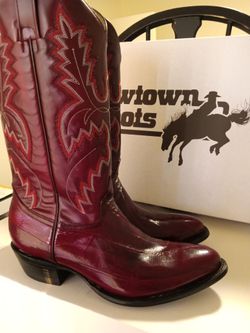 Eel skin boots 9.5D New
