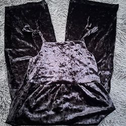 Black Velvet Jumpsuit 