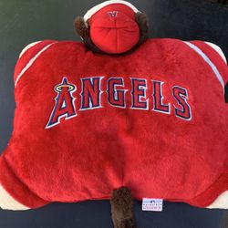 Los Angeles Angels Of Anaheim Pillow Pet And Rally Monkey Plush 
