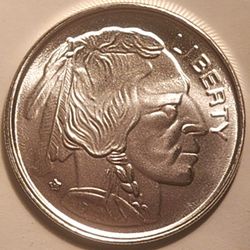 Indian Head (Bison) Silver Round