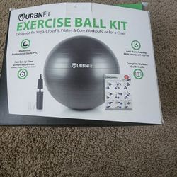URBNFit Exercise Ball Multiple Sizes for Fitness, Stability & Yoga - Workout