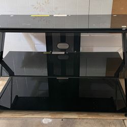 TV stand   Black glass