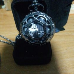 The Nightmare Before Christmas Pocket Watch Stainless Steel New