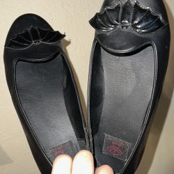 Strange Cult Black Bat Flats