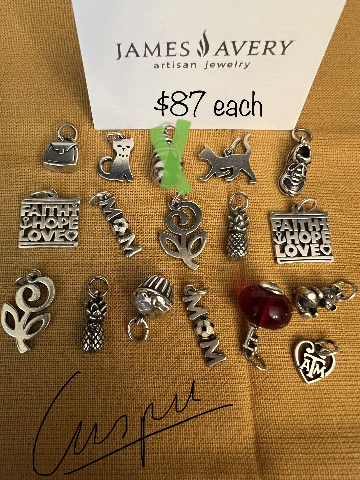 James Avery Charms $87 Each 