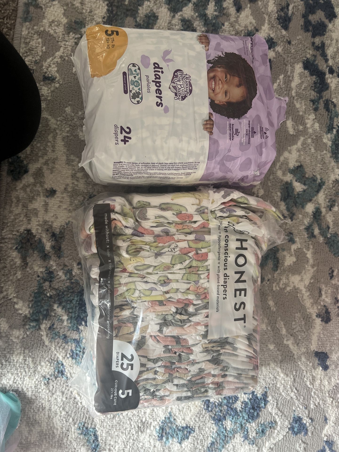 Total Of 50 Diapers Size 5