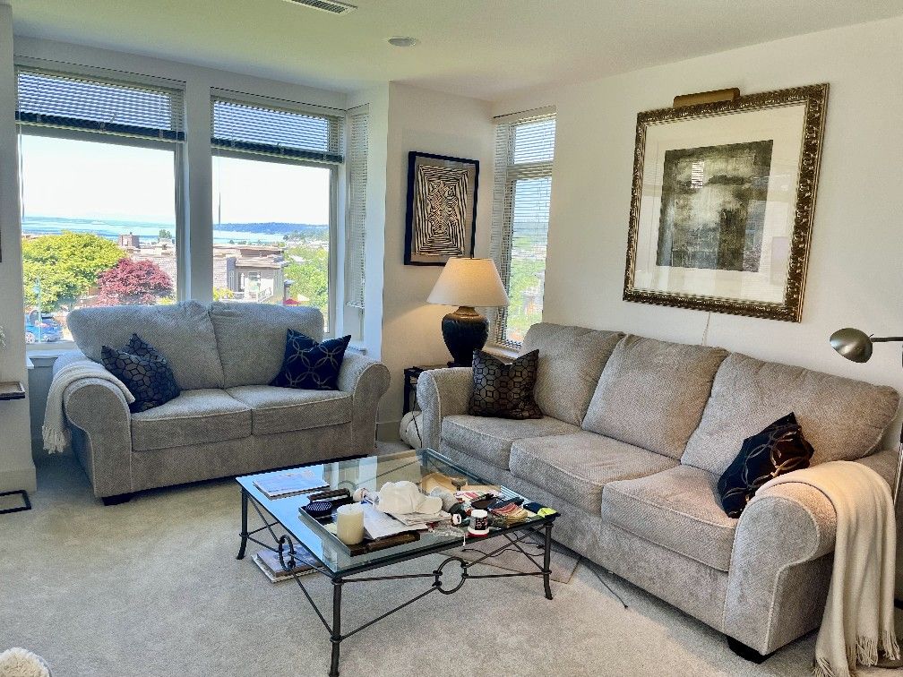Sofa and Loveseat (Almost New) 