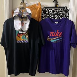 NEW!!!WOMANS NIKE SETS WITH SLIDES