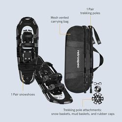 NEW 25" Snowshoes Sports Arctic Trails Snowshoes for Men Women Lightweight Aluminum Adults

Size 25"