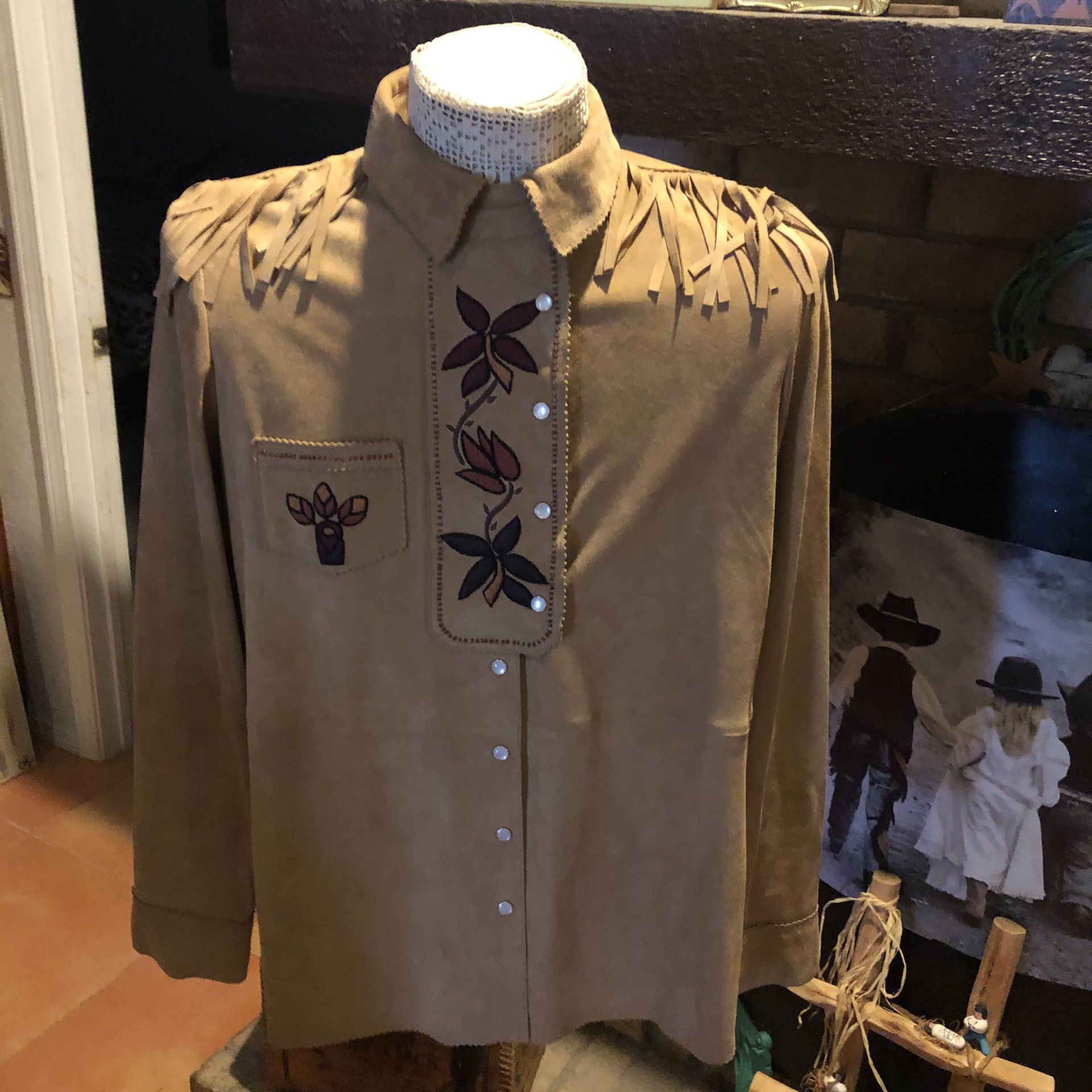 New Double D Ranch 100% Leather Shirt