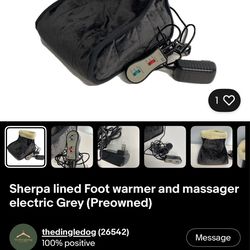 12V massaging Electric foot warmer W/carbon fiber heating Elements