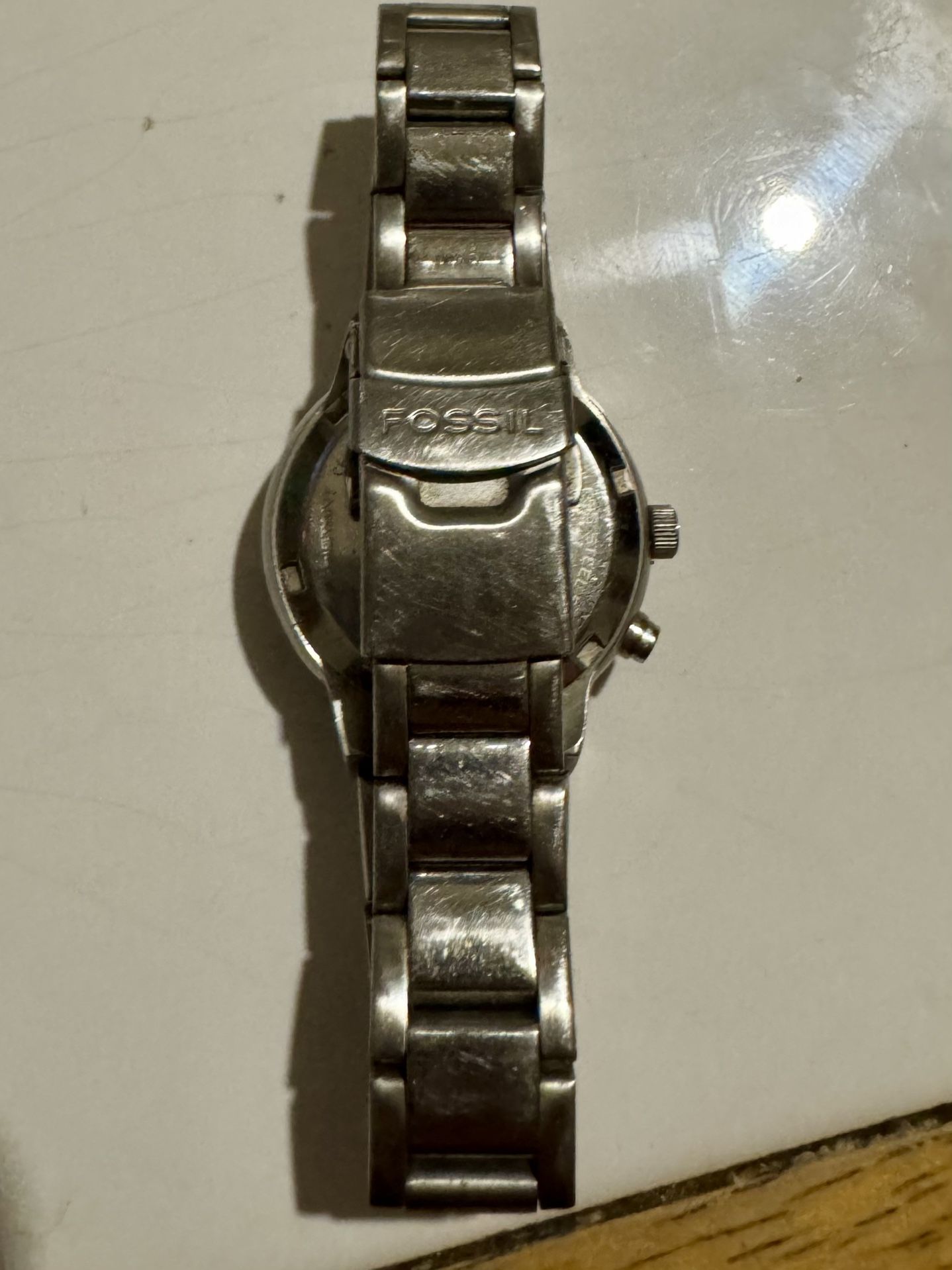 SUPER RARE y2k FOSSIL Big Tic Kanji Peace Watch,