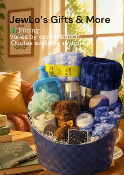 Curated Gift Basket with Spa and Apparel Items