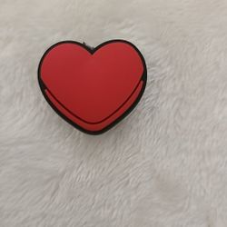 Jibbitz Red Heart Shoe Charm