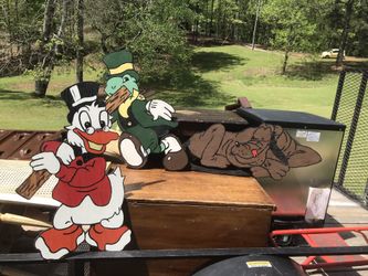 High End Vintage Disney Wood Home Decor From 1.6 Mil Estate