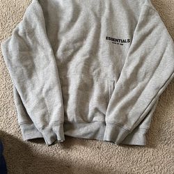 Essentials fear of god hoodie gray