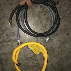 Hoses for washer hot and cold hookup