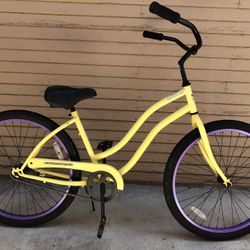 American Flyer Yellow Beach Cruiser Bicycle