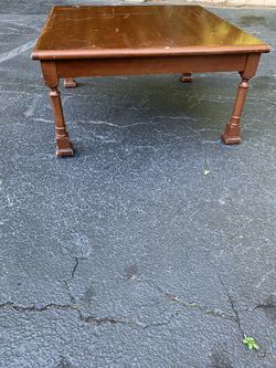 Solid wood coffee table