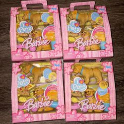 Barbie I Love Pets Dogs Golden Retriever Pizza Moving Head Sealed