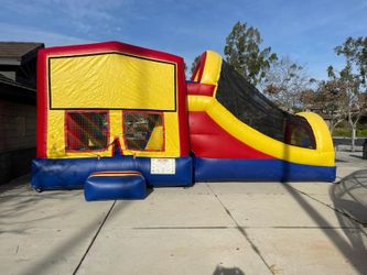 Jump House With Slide And Optional Water Pit