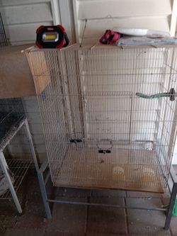 Large white cage